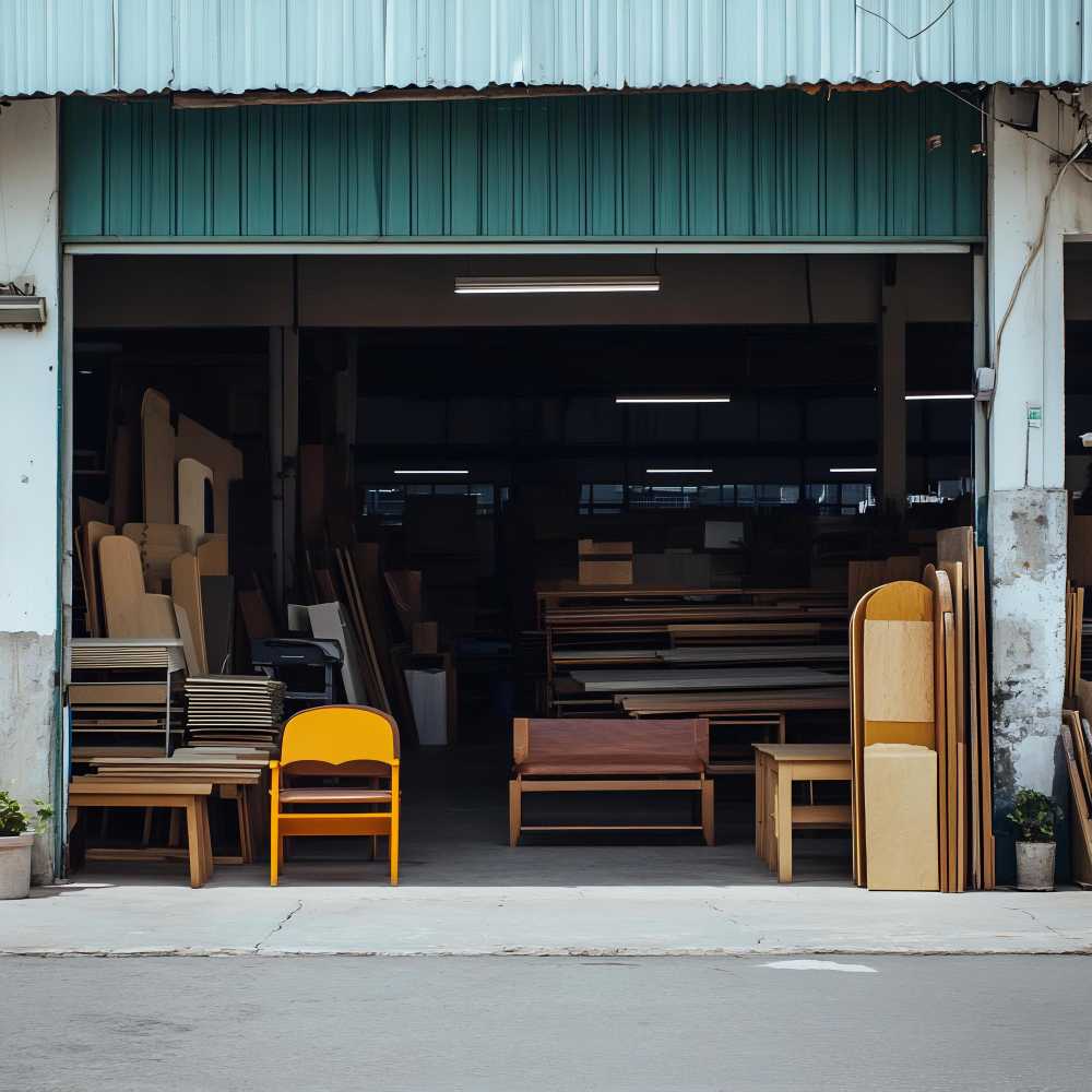 Home improvement store with mid-century materials