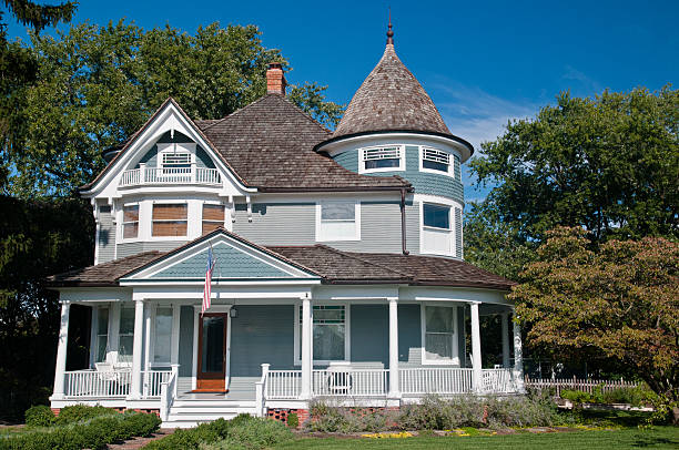 Beautifully remodeled historic Victorian home with fresh blue exterior